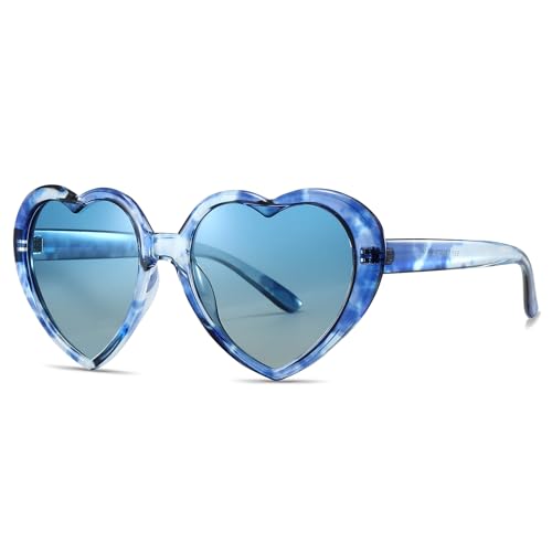 Polarized Cute Heart Sunglasses for Women, Fun Cupid Accessories Taylor Outfits
