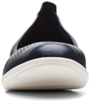 Clarks womens Jenette Ease Ballet Flat, Navy Leather, 9.5 US | Image 1