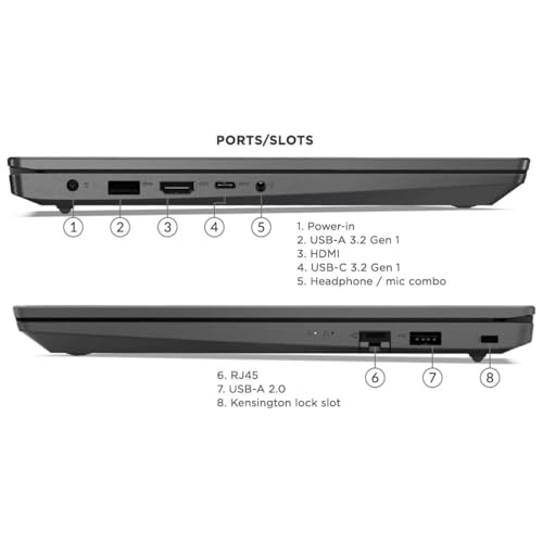 Image of Lenovo V15 Laptop, 15.6 inch FHD Display, AMD Ryzen 5 5500U Hexa-core Processor (Beat Intel i7-1065G7), 16GB RAM, 512GB SSD, HDMI, RJ45, Numeric Keypad, Wi-Fi, Windows 11 Pro, Black
