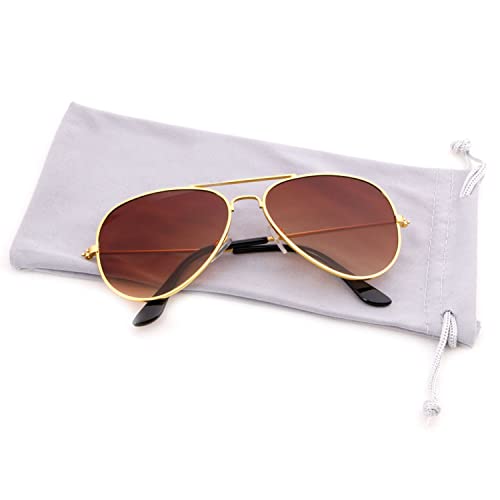Creamily Kids Aviator Sunglasses UV Protection Aviator Sunglasses for Little Girls Boys Age 2-9 Sunglass Eyeglasses Eyewear3
