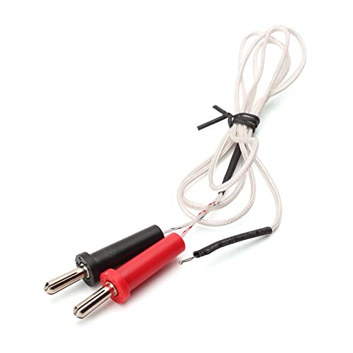 Termopar de superficie tipo K de mano, sensor de temperatura de 100 cm, cable tipo plátano, rango de medición de -50 °C a 350 °C, sonda termopar tipo K, superficie impermeable para montaje multímetro,