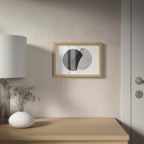 Cadre RÖDALM effet chêne 21 x 30 cm avec bordure bois élégante - 3