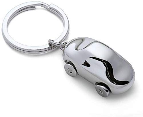 Premium Antique Stylish Car Metal Keyring & Keychain for Men and Women | Heavy Duty Stainless Steel Silver Mini Car Shape Key Chain for Bike Office Home Keys-image-32