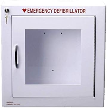 Alarmed AED Defibrillator Wall Mounted Storage Cabinet Fit for Philips and HeartSine