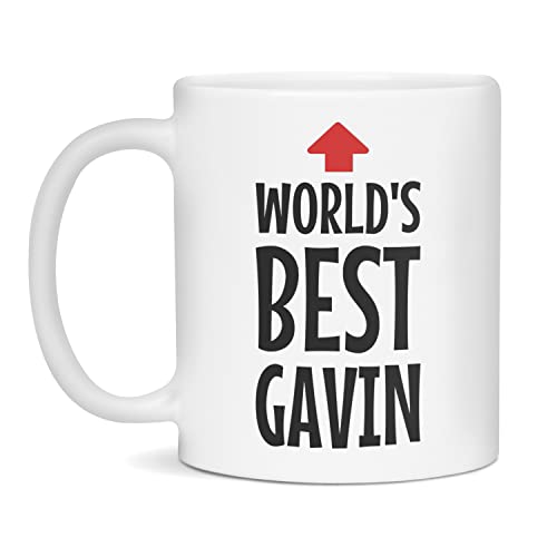 World's Best Gavin Mug, Best Gavin Ever, 11-Ounce White