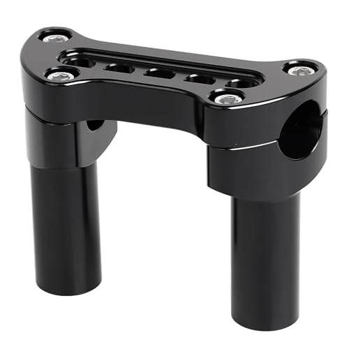 Pontet de guidon moto 1 pouce en aluminium CNC noir pour custom Harley Dyna