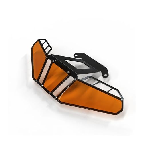 Grille phare moto Tuareg 660 orange pour éviter les bris de verre