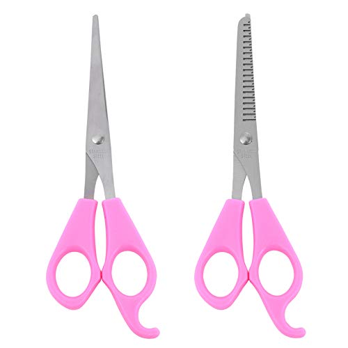 FOMIYES 2Pcs Professional Hair Cutting Scissors Thinning Straight Shears for Salon Use Hairdressing Tool for Beginners Barbers