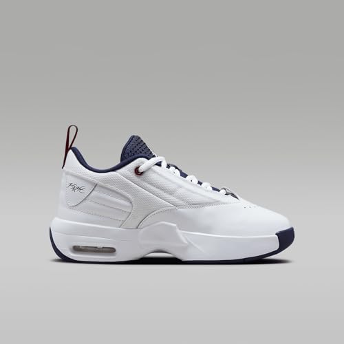 Jordan Max Aura 6 Big Kids' Shoes (FQ8297-100, White/Varsity Red/Midnight Navy) Size 63