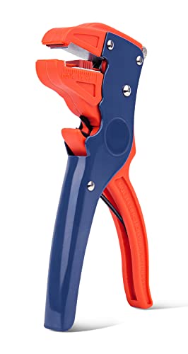 BOENFU Automatic Wire Strippers, Cutter 2 in 1, Multifunctional Strip Wires Tool, Self Adjusting Wire Stripper Electronic, Automotive Repair Tool Suitable for 10 to 24 AWG Stranded Wire, 7 inches