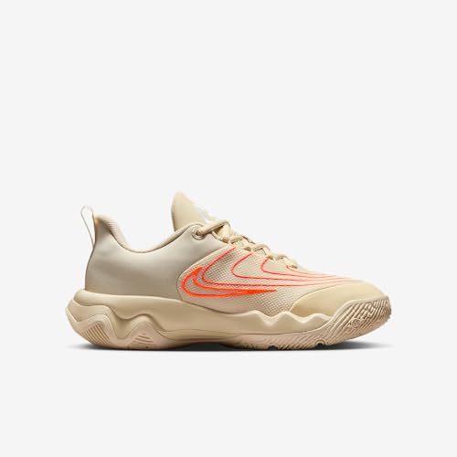 Nike Giannis Immortality 4 Big Kids' Basketball Shoes (FZ6734-200, Light Khaki/Alabaster/Total Orange/White)3