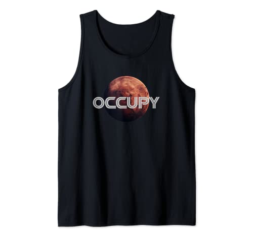 Ocupar Marte Colonizar Planetas y Exploración Espacial Camiseta sin Mangas