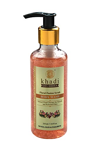 Image of Khadi Suddha Floral Fusion Scrub Body Wash, 210 ml