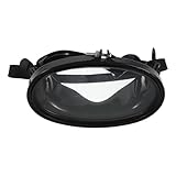 Kisangel Tauchermaske Erwachsene mit Ovaler Einzellinse Beschlagfreie Schwimmbrille aus Gehärtetem Glas Auslaufsichere Schnorchelbrille mit UV Schutz und Verstellbarem Silikonband