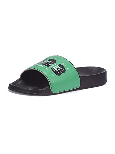 Image of hummel TREFF MEN SLIDERS Comfortable Cushioned Sole Arch Support Durable Lightweight Flexible Trendy Style Flip flops and Slippers Slides for Men Daily use Chappal