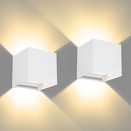 Lampe Murale LED pour Jardin Escalier et Salon Ambiance Cosy 3000K