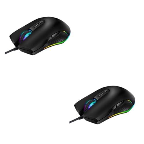 Souris de jeu 7 boutons OSALADI avec 4 réglages DPI et rétroéclairage LED RVB