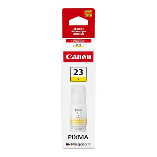 Image of Canon GI-23 Genuine Yellow Ink Bottle, Compatible with Megatank G620 Printers