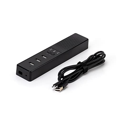 USB Speaker Multi-Function Microphone USB HUB 3 Ports Call Speaker Hands-Free Webinar Streaming Remote Meeting 3.5mm Headphone for Windows MAC Laptop Desktop