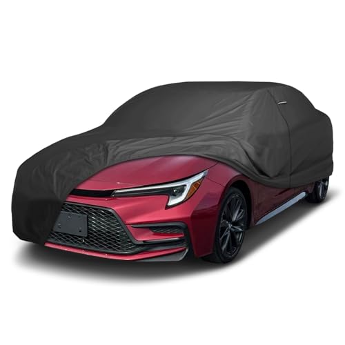 Image of iCarCover Premium Custom Car Cover for 2019-2024 Toyota Corolla Hatchback Heavy Duty Waterproof All Weather Rain Snow Sun Protector Custom Fit Full Exterior Indoor Outdoor Protection Car Cover (Black)