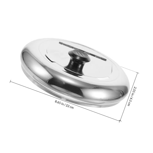 Tapa de olla sopera de 10l industrial NUOBESTY de acero para hostelería 3