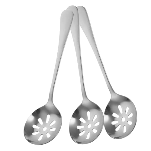 Alipis Elegant Portable Slotted Spoons Dinner Utensils for Home Restaurant Use