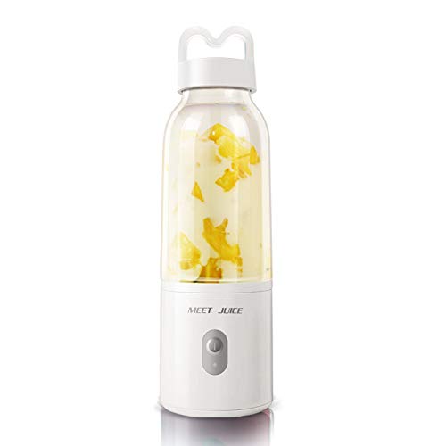 WANGCL Elektrische draagbare blender smoothie makers multifunctionele USB oplaadbare mini blender voor kantoor thuis gym reizen (wit WANGCL Elektrische draagbare blender smoothie makers multifunctionele USB oplaadbare mini blender voor kantoor thuis gym reizen (wit