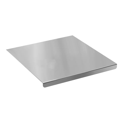 Stainless Steel Cutting Boards with Lip for Kitchen, Metal Cutting Board over Sink, Non-Slip Stainless Steel Cutting Board Suitable for Meat, Fruits, Vegetables, Bread and Baking(Silver) by QKDS - Used condition - Image 9