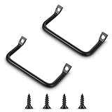 2 PCS Black Side Fixed Tray Handle, Cutting Board Cabinet Hardware Pull Metal Tableware Serving Tray Handles Kitchen Hardware Pull Handles for Restaurant Trays Dinner Plates Charcuterie Cutting Board