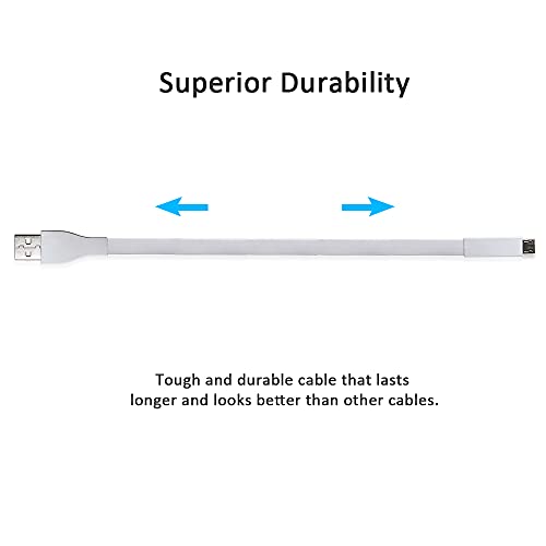 QJYTH Cord Replacement for UE Boom Charger, 1.2m USB Charging Cable Compatible with Logitech Ultimate Ears Boom 3/ MEGABOOM 3/ UE Wonderboom/UE Boom/Megaboom/Mega Boom (1 Pack, White)