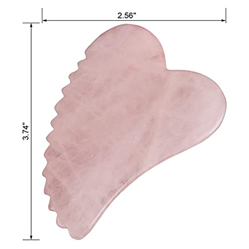 FOMIYES Quartz Scraping Tablets Facial Massager face Massage Tools Scraping Massaging Plate scrapping face Massage Tool Board Massage Scraping Tools Natural Jade Lifting Rose