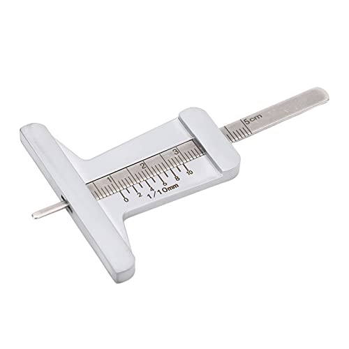 ANKROYU Depth Gauge, Stainless Steel Depth Caliper, Tire Thread Depth Caliper, Portable Tire Thread Depth Gauge, Depth Meter for Car Motorcycle