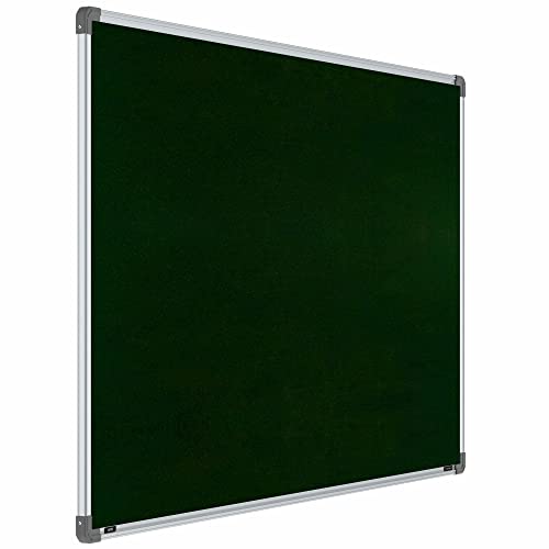Image of Scholar Art Metis 3x5 Feet Fabric Pin-up Display Board for Home, Office & School | High Strength Velvet Cloth + High Density Soft Board for Pinning Photos, Sticky Notes & Reminders (Dark Green)