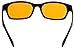 Blue Light Blocking Computer and Gaming Glasses by Hack Your Sleep - Amber Tinted Lens Blocks Blue and UV Rays (Includes