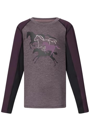 Kerrits Kids Round Up Equestrian Base Layer Top – Moisture-Wicking Kids Horse Riding Shirt, Great for Layering