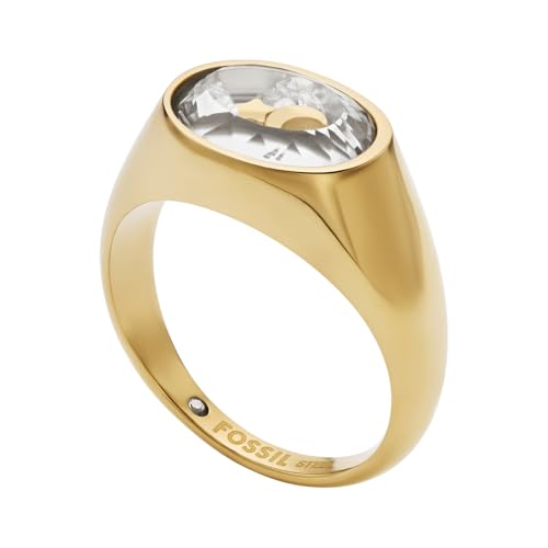 Fossil Sadie Women's Gold-Tone Stainless Steel Ring, JF048967107