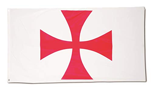 Sticker / Autocollant : Croix Des Templiers - 1 Autocollant De 21x21cm - Stickers Express