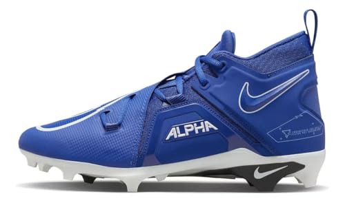 Nike Alpha Menace Pro 3 Men's Football Cleats (us_Footwear_Size_System, Adult, Men, Numeric, Medium, Numeric_12) Navy Blue/White