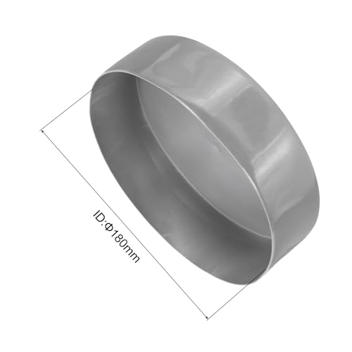 Image of uxcell 4pcs Rubber End Caps 7 1 /16 inch(180mm) ID Vinyl Round End Cap Cover Screw Thread Protectors Dark Grey, 50mm Height