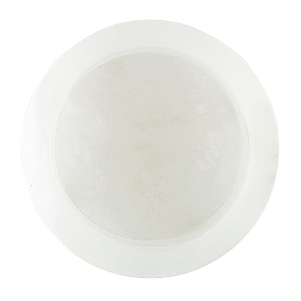 Santa Barbara Design Studio Wine Coaster Handcrafted Alabaster Wine Bottle Coaster, 4.5" Diameter, White by Santa Barbara Design Studio - Image 4