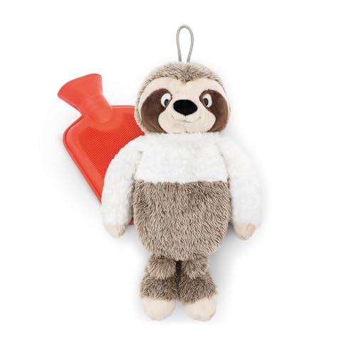 NICI Kuscheltier Wärmflasche Faultier Izzy Icetumbler 300ml 34cm - beige - Kuscheliges Wärmetier ab 10 Monaten – Plüschtier-Wärmflasche,...