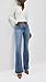 Good American Women's Good Legs Flare Deep V Yoke Jeans, Indigo513, Blue, 16