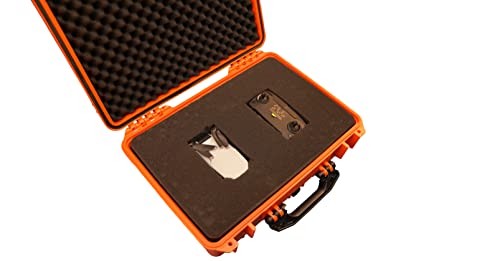 Image of MEIJIA All Weather IP67 Waterproof Hard Camera Case,Hard Protective Case,Hard Case with Customizable Foam,Fit Use of Drones,Camera,Equipments,Pistols(Orange,18.5 x14.06x6.93inches)