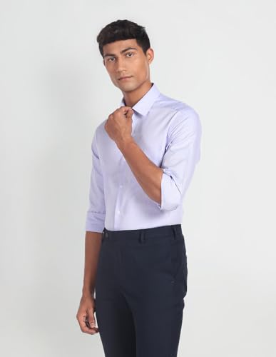 Image of Arrow Slim Fit Mens Formal Shirt - 100% Cotton, Breathable & Comfortable, Full Sleeves Shirts for Men