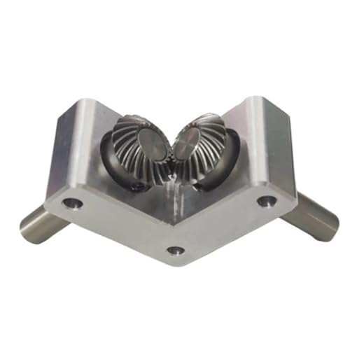 Mechanical Steering 1pcs 90 Degree Commutator 1M 20T Spiral Bevel Gear Reversing Gearbox 1:1 Ratio Right Angle Steering Corner Device 6mm 8mm 10mm Shaft Direction Transmission(8mm)