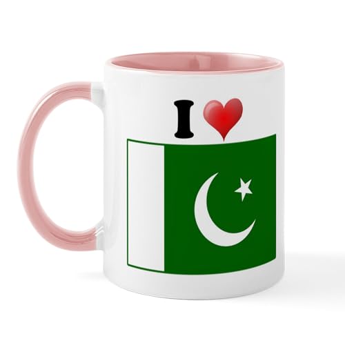 Mug de Cerámica CafePress I Love Pakistan 11 oz miniatura 1