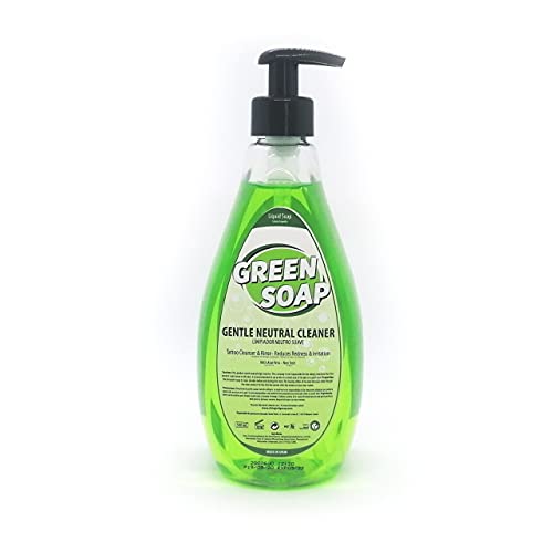 GREEN SOAP Kit 3 Jabones (500ml) Para antes y después del tatuaje - Imagen 3