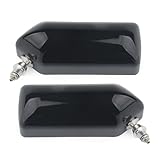 FWHNRLUD 2psc Retro Car Rearview Side Mirror Craft Square F1 w/Blue Mirror Surface(Black)