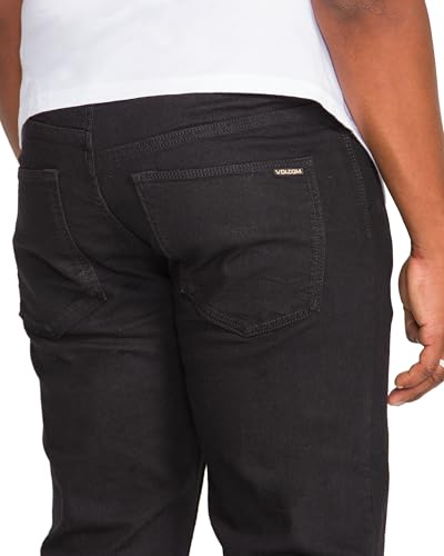 Image of Volcom Men's Solver Stretch Denim Jeans-Modern Fit Pant