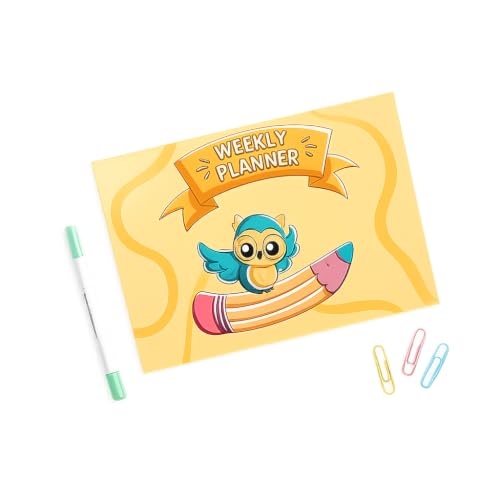 Image of A4 Weekly Planner for Kids & Students, 40 Tear-Off Pages
